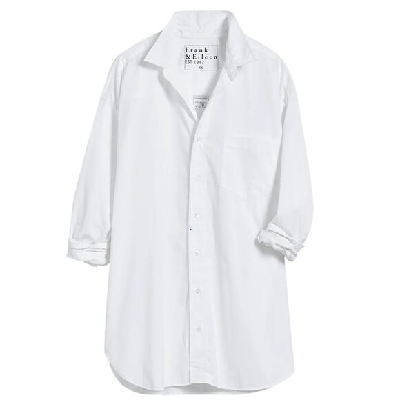 Frank & Eileen Tops - Frank & Eileen Mackenzie Shirt Button-Up One Size White Long sleeve Coastal Boho